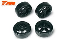 Reifen - 1/10 Drift - montiert - 5 Spoke schwarz Felgen -...