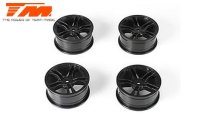 Felgen - 1/10 Drift - 5 Spoke - 12mm Hex - Schwarz (4 Stk.)