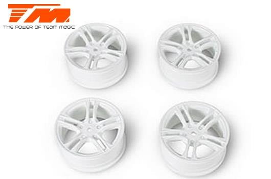 Felgen - 1/10 Drift - 5 Spoke - 12mm Hex - Weiss - Baked Coating (4 Stk.)