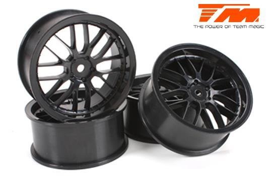 Felgen - 1/10 Drift - 2.2 - 8 Spoke - 12mm Hex - Schwarz (4 Stk.)