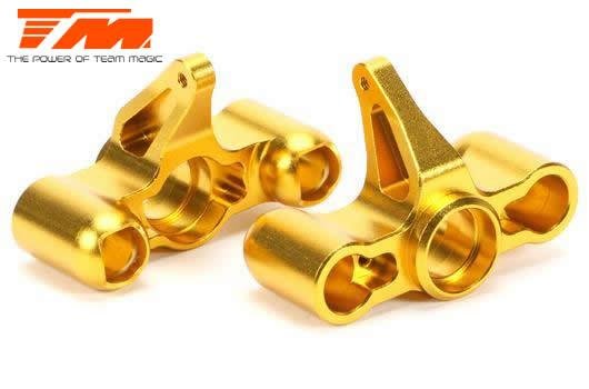 Option Part - E6 Trooper / Trooper II / E6 III - Aluminum Gold anodized - CNC Machined Steering Block (2 pcs)