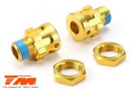 Ersatzteil - E6 III BES - Aluminium Gold eloxiert - Radmitnehmer +10mm Satz - Splined (2 Stk.)