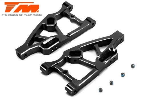 Option Part - E5 - CNC Machined Aluminum Lower Arm - Black (2 pcs)