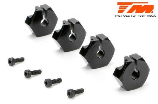 Tuningteil - E5 - Radmitnehmer klemmend 14mm - schwarz (4pcs)