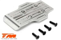 Option Part - E5 - CNC Machined Stainless Chassis Guard Skid - Rear
