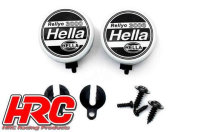 HRC8723A1 Lichtset - 1/10 oder Monster Truck - LED - Hella Cover - 2x (Ohne LED)