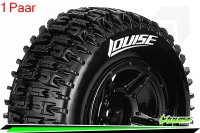 LR-T3148SBLA Louise RC - SC-PIONEER - 1-10 Short Course --Inhalt: 2 Reifen-- Fertig Verklebt - Soft - Felgen Schwarz - Losi TEN-SCTE 4X4 - L-T3148SBLA