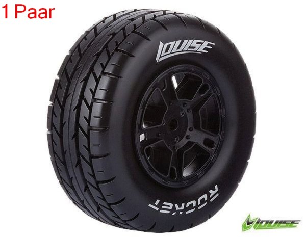 SC-Rocket soft   Felge schwarz (2) *J* 12mm TRX-Slash vorn    LOUISE