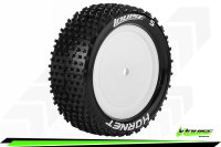 Louise RC - E-HORNET - 1-10 Buggy --Inhalt: 2 Reifen-- Fertig Verklebt - Soft - Dish Felgen Weiss - Hex 12mm - 4WD - Hinten - L-T3172SWKR