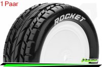 Louise RC - E-ROCKET - 1-10 Buggy --Inhalt: 2 Reifen-- Fertig Verklebt - Soft - Dish Felgen Weiss - Hex 12mm - 4WD - Vorne - L-T3186SWKF