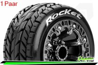 LR-T3188SBC Louise RC - ST-ROCKET - 1-16 Truck --Inhalt: 2 Reifen-- Fertig Verklebt - Sport - Felgen 2.2 Schwarz-Chrom - Hex 12mm - L-T3188SBC