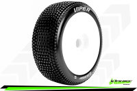 Louise RC - B-VIPER-JA - 1-8 Buggy --Inhalt: 2 Reifen-- Fertig Verklebt - Soft - Dish Felgen Weiss - Hex 17mm - L-T3194SW