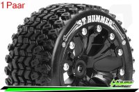 LR-T3209SB Louise RC - ST-HUMMER - 1-10 Stadium Truck --Inhalt: 2 Reifen-- Fertig Verklebt - Sport - Felgen 2.8 Schwarz - 0-Offset - Hex 12mm - L-T3209SB