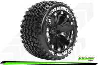 LR-T3209SB Louise RC - ST-HUMMER - 1-10 Stadium Truck --Inhalt: 2 Reifen-- Fertig Verklebt - Sport - Felgen 2.8 Schwarz - 0-Offset - Hex 12mm - L-T3209SB