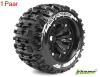 MT 3.8 PIONEER 1/8 Sport   Felge schwarz (2) 17mm TRAXXAS, HPI / 0 Offset / LOUISE