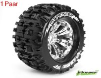 LR-T3218CH MT 3.8 PIONEER 1/8 Sport   Felge chrome (2) 17mm TRAXXAS, HPI / 1/2 Zoll Offset / LOUISE