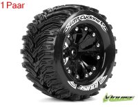 MT-Cyclone soft   Felge schwarz 1/2 Offset (2) 12mm Monster Truck 2,8 LOUISE