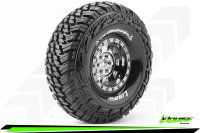 LR-T3230VBC Louise RC - CR-GRIFFIN - 1-10 Crawler --Inhalt: 2 Reifen-- Fertig Verklebt - Super Soft - Felgen 1.9 Schwarz-Chrom - Hex 12mm - L-T3230VBC