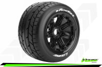 LR-T3242B Louise RC - B-ROCKET -  1-5 Buggy --Inhalt: 2 Reifen-- Fertig Verklebt - Sport - Bead-Lock Felgen Schwarz - Hex 24mm - Hinten - L-T3242B