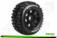 Louise RC - B-PIONEER -  1-5 Buggy --Inhalt: 2 Reifen-- Fertig Verklebt - Sport - Bead-Lock Felgen Schwarz - Hex 24mm - Hinten - L-T3243B