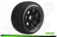 LR-T3245B Louise RC - B-VIPER -  1-5 Buggy --Inhalt: 2 Reifen-- Fertig Verklebt - Sport - Bead-Lock Felgen Schwarz - Hex 24mm - Hinten - L-T3245B