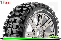 Louise RC - B-ULLDOZE - 1-8 Buggy Tire Set - Mounted -...