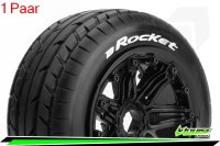 LR-T3266B Louise RC - B-ROCKET -  1-5 Buggy --Inhalt: 2 Reifen-- Montiert - Sport - Bead-Lock Felgen Schwarz - Hex 24mm - Vorne - L-T3266B