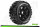 LR-T3268B Louise RC - B-ULLDOZE -  1-5 Buggy --Inhalt: 2 Reifen-- Montiert - Sport - Bead-Lock Felgen Schwarz - Hex 24mm - Vorne - L-T3268B