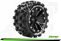 Louise RC - ST-MCROSS - 1-10 Stadium Truck --Inhalt: 2 Reifen-- Fertig Verklebt - Sport - Felgen 2.8 Schwarz - Hex 14mm - L-T3272SBM