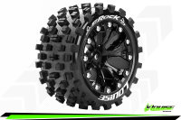 LR-T3273SBM Louise RC - ST-ROCK - 1-10 Stadium Truck --Inhalt: 2 Reifen-- Fertig Verklebt - Sport - Felgen 2.8 Schwarz - Hex 14mm - L-T3273SBM