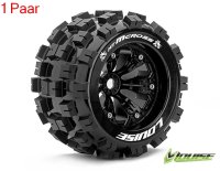 MT 3.8 MCROSS 1/8 Sport   Felge schwarz (2) 17mm TRAXXAS, HPI / 0 Offset / LOUISE