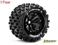 LR-T3277B MT 3.8 ROCK 1/8 Sport   Felge schwarz (2) 17mm TRAXXAS, HPI / 0 Offset / LOUISE