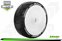 LR-T3284VW Louise RC - MFT - GT-SHIV - 1-8 Buggy --Inhalt: 2 Reifen-- Fertig Verklebt - Super Soft  - Dish Felgen Weiss - Hex 17mm - L-T3284VW