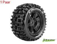 X-PiONEER Sport-Reifen   Felge schwarz (2) 24mm TRAXXAS X-MAXX / LOUISE MFT