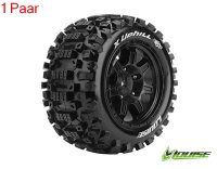 LR-T3297B X-UPHILL Sport-Reifen   Felge schwarz (2) 24mm TRAXXAS X-MAXX / LOUISE MFT