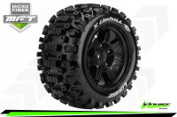 X-UPHILL Sport-Reifen   Felge schwarz (2) 24mm TRAXXAS X-MAXX / LOUISE MFT