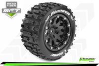 Louise RC - MFT - MT-PIONEER - 1-10 Monster Truck --Inhalt: 2 Reifen-- Montiert - Sport - Bead-Lock 2.8 Felgen Schwarz - 0-Offset - Hex 12mm  - L-T3308SB