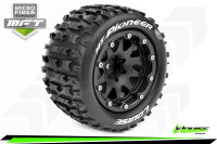 MFT MT-PIONEER Bead-Lock-Felge schwarz 1/2 Offset (2) 12mm 1/10 Monster Truck Truck 2,8 LOUISE