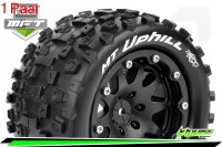 Louise RC - MFT - MT-UPHILL - 1-10 Monster Truck --Inhalt: 2 Reifen-- Montiert - Sport - Bead-Lock 2.8 Felgen Schwarz - 0-Offset - Hex 12mm  - L-T3309SB