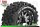 LR-T3309SBCH Louise RC - MFT - MT-UPHILL - 1-10 Monster Truck --Inhalt: 2 Reifen-- Montiert - Sport - Bead-Lock 2.8 Felgen Schwarz-Chrom - 1/2-Offset - Hex 12mm  - L-T3309SBCH