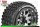 LR-T3314SBCH Louise RC - MFT - ST-HUMMER - 1-10 Monster Truck --Inhalt: 2 Reifen-- Montiert - Sport - Bead-Lock 2.8 Felgen Schwarz-Chrom - 1/2-Offset - Hex 12mm  - L-T3314SBCH