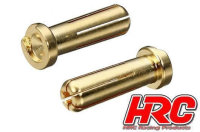 HRC9005L Stecker - 5.0mm - männchen Low Profile (2 Stk.) - Gold