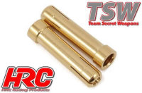 Stecker - Adapter Rohr - 5.0mm zu 4.0mm (2 Stk.) - Gold
