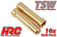 Stecker - Adapter Rohr - 5.0mm zu 4.0mm (10 Stk.) - Gold