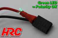 HRC9151EL Fahr & Ladekabel - 4mm Stecker zu EC3 & Balancer Stecker mit Polarity Check LED - Gold