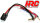 HRC9151T Fahr & Ladekabel - 4mm(M) Stecker zu TRX & Balancer Stecker - Gold