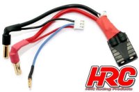 HRC9152TL Fahr & Ladekabel mit Polarity Check LED - 5mm Gold Stecker zu TRX & Balancer Stecker / HRC9152TL