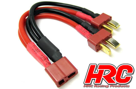 Adapter - für 2 Akkus in Parallele - 14AWG Kabel - Ultra T (Deans Kompatible) Stecker