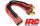 HRC9184A Adapter - für 2 Akkus in Parallele - 14AWG Kabel - Ultra T (Dean\'s Kompatible) Stecker