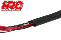HRC9501SC Kabel -  Gewebeschutzschlauch WRAP - Super Soft - schwarz - 6mm für Servokabel (1m)